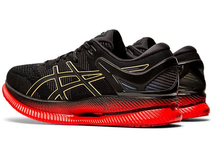 Black / Red Asics METARIDE Men's Running Shoes | IGIH1002