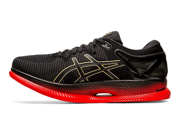 Black / Red Asics METARIDE Women's Running Shoes | KZIH2855