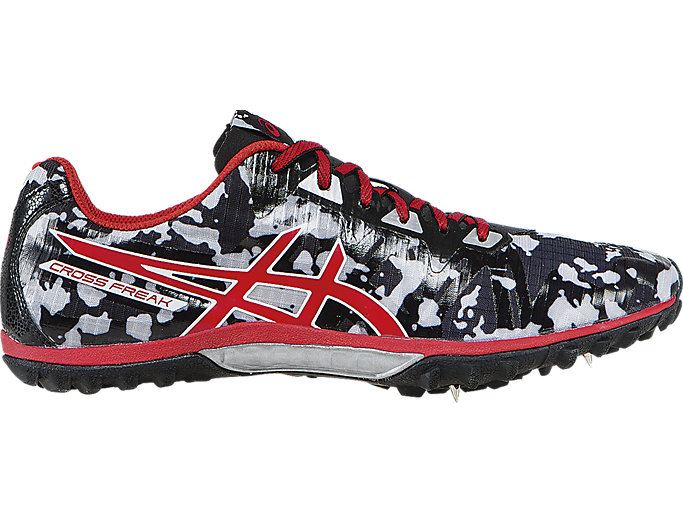 Black / Red / Grey Asics Cross Freak 2 Men\'s Track Shoes | TMFK8179