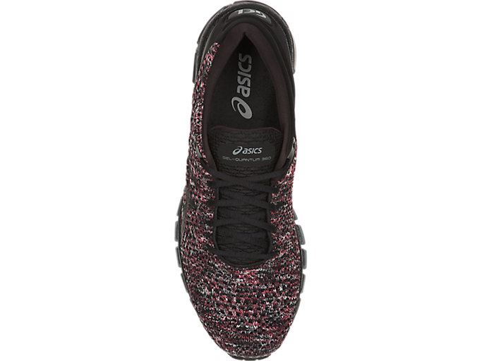 Black / Red / Grey Asics GEL-Quantum 360 Knit 2 Men's Sneakers | JAWG8595