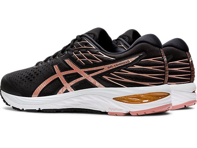 Black / Rose Gold Asics GEL-CUMULUS 21 Men's Running Shoes | XRLL1323