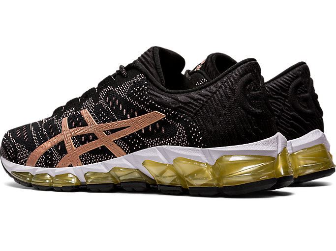 Black / Rose Gold Asics GEL-QUANTUM 360 5 JCQ Women's Sneakers | GXEA2145