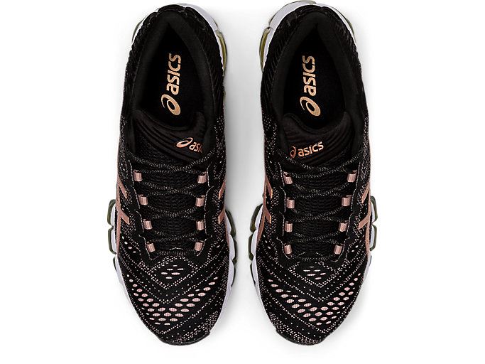 Black / Rose Gold Asics GEL-QUANTUM 360 5 JCQ Women's Sneakers | GXEA2145