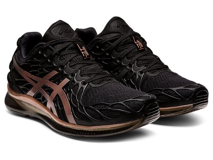 Black / Rose Gold Asics GEL-QUANTUM INFINITY 2 Women's Sneakers | FMEX3886