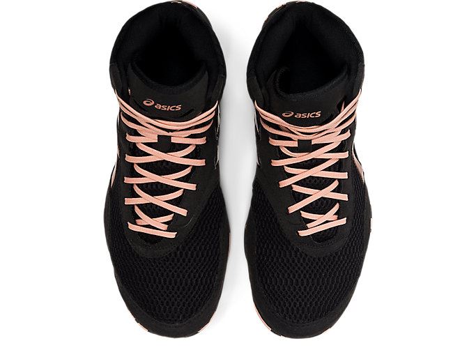 Black / Rose Gold Asics MATBLAZER Women's Wrestling Shoes | BNBN1949