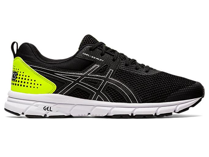 Black / Silver Asics GEL-33 Men\'s Running Shoes | MQFY9276