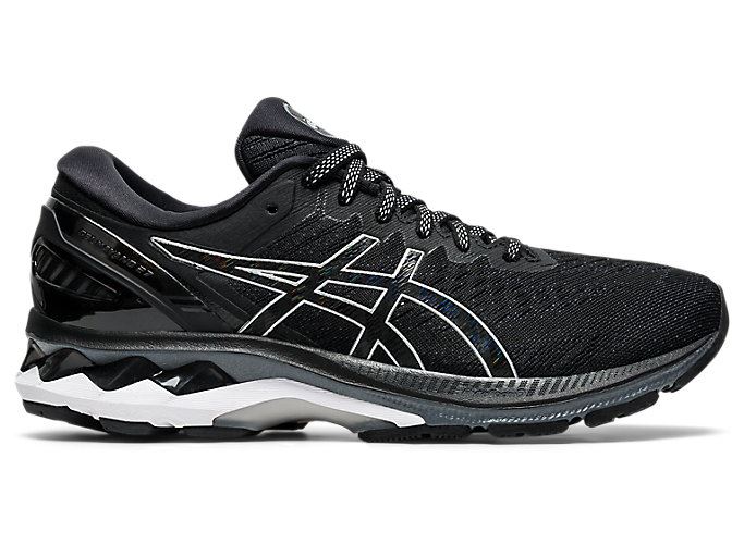 Black / Silver Asics GEL-KAYANO 27 Women\'s Running Shoes | VFVD8931