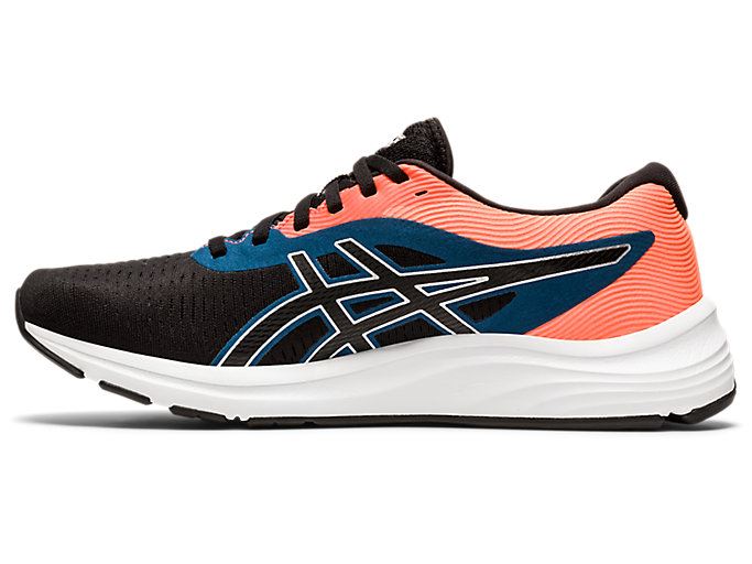 Black / Silver Asics GEL-PULSE 12 Men's Running Shoes | ETYW6006