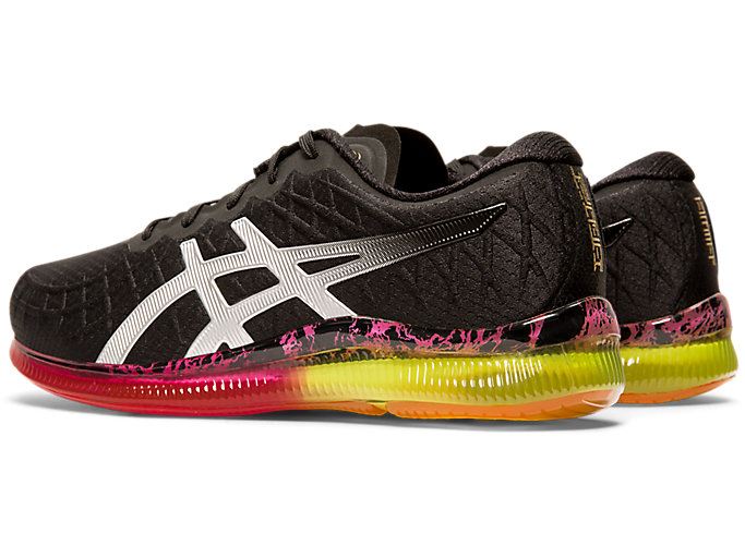 Black / Silver Asics GEL-QUANTUM INFINITY Women's Sneakers | OXEY6074