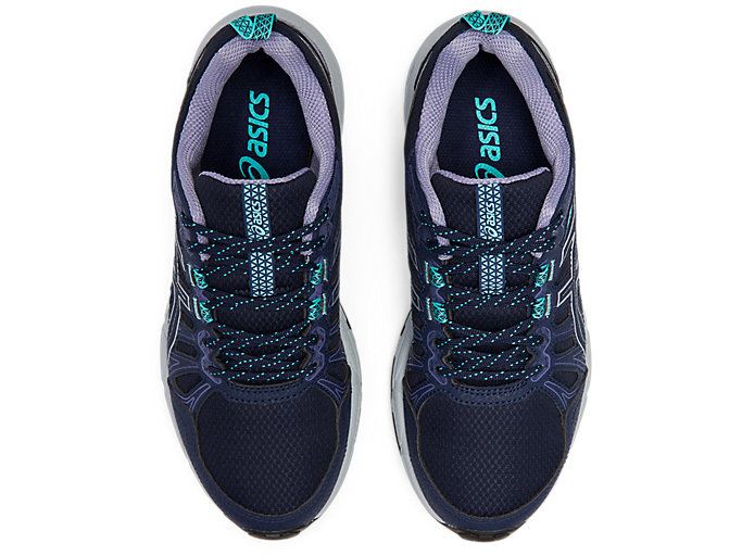 Black / Silver Asics GEL-VENTURE 7 (D) Women's Trail Running Shoes | FZRU9202