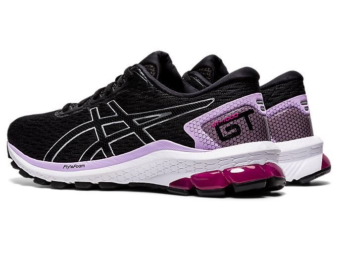 Black / Silver Asics GT-1000 9 Women's Running Shoes | MOVH8753