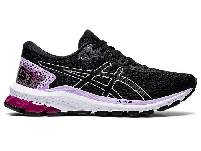 Black / Silver Asics GT-1000 9 Women's Running Shoes | MOVH8753