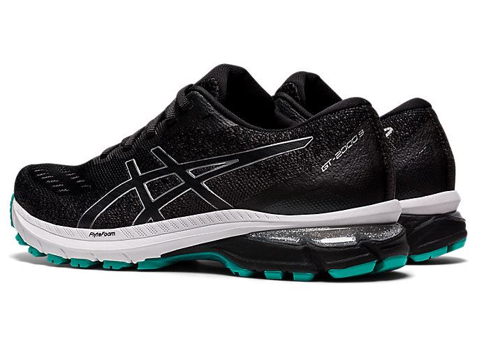 Black / Silver Asics GT-2000 9 KNIT Women's Running Shoes | UMJN0800