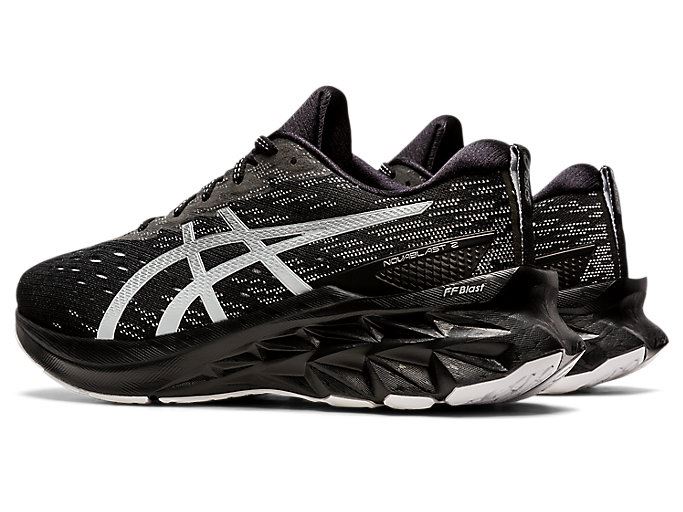 Black / Silver Asics NOVABLAST 2 Men's Running Shoes | FMXQ6096