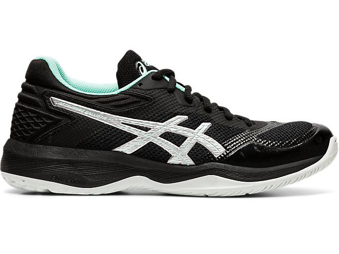 Black / Silver Asics Netburner Ballistic FF Women\'s Volleyball Shoes | SWLJ1968