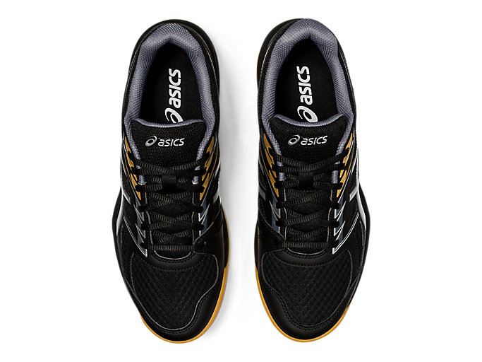 Black / Silver Asics UPCOURT 4 Men's Volleyball Shoes | DIQY4626