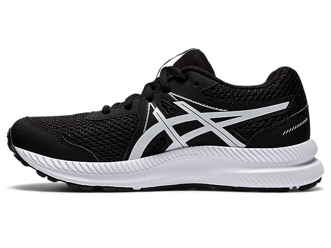 Black / White Asics CONTEND 7 GS Kids' Sneakers | ABYL2429