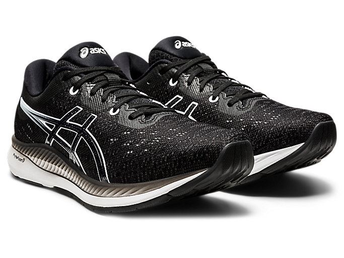 Black / White Asics EVORIDE Women's Running Shoes | FKHD1100