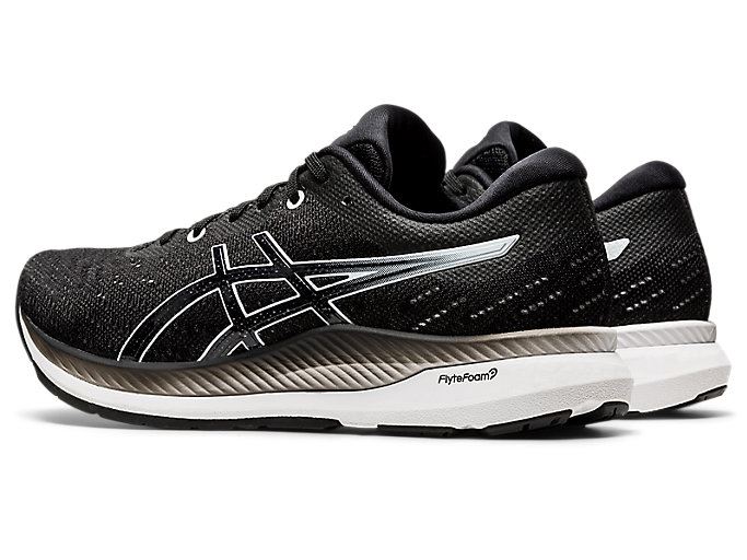 Black / White Asics EVORIDE Women's Running Shoes | FKHD1100