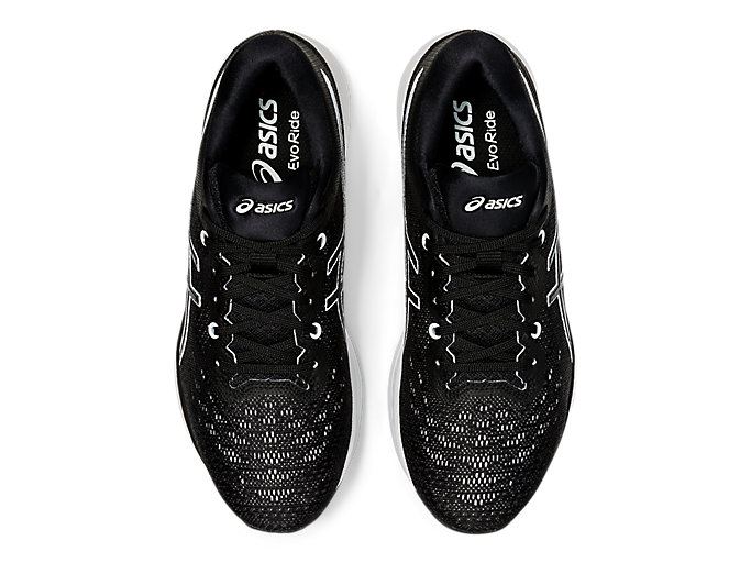 Black / White Asics EVORIDE Women's Running Shoes | FKHD1100