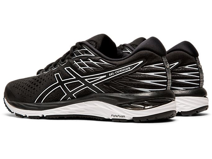 Black / White Asics GEL-CUMULUS 21 Women's Running Shoes | PDXU3566