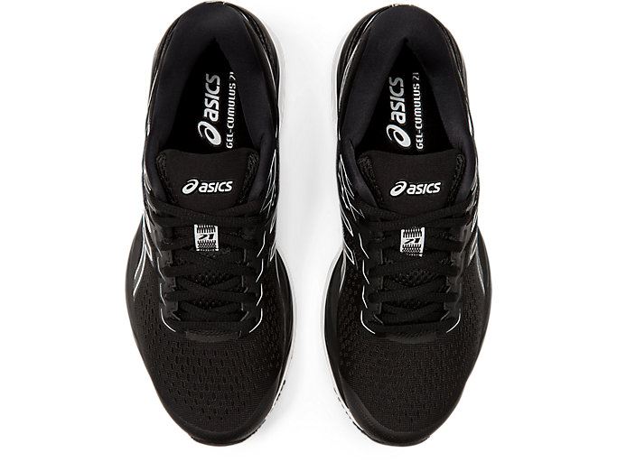 Black / White Asics GEL-CUMULUS 21 Women's Running Shoes | PDXU3566