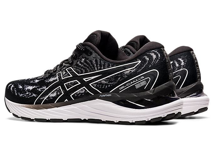 Black / White Asics GEL-CUMULUS 23 Women's Running Shoes | GVLP3782