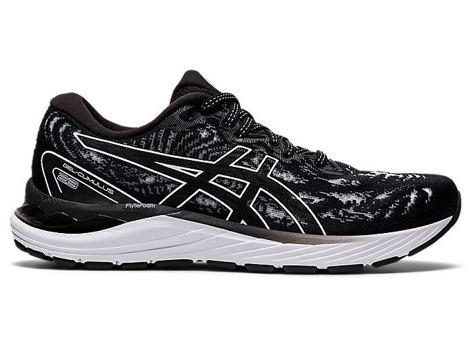 Black / White Asics GEL-CUMULUS 23 Women's Running Shoes | GVLP3782