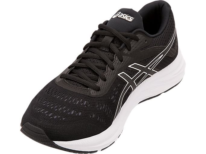 Black / White Asics GEL-EXCITE 6 Men's Running Shoes | TBWN0712