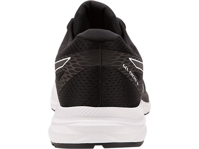 Black / White Asics GEL-EXCITE 6 Men's Running Shoes | TBWN0712