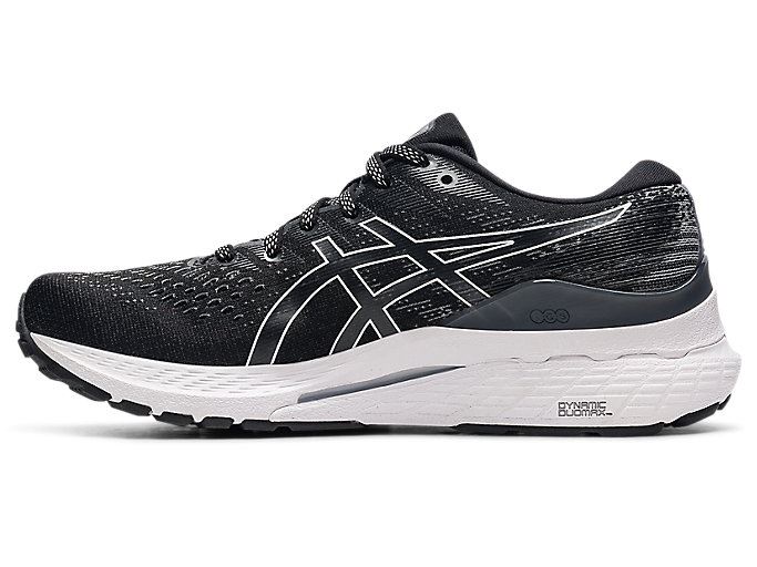 Black / White Asics GEL-KAYANO 28 (D) Women's Running Shoes | BYJJ1715