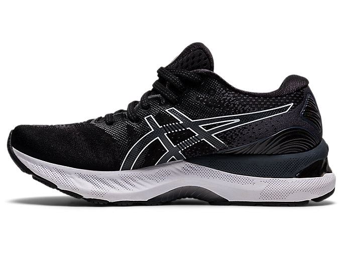 Black / White Asics GEL-NIMBUS 23 (D) Women's Running Shoes | NDTQ4904