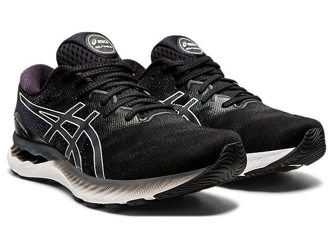 Black / White Asics GEL-NIMBUS 23 Men's Running Shoes | XSWQ0522