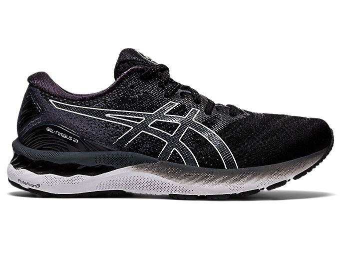 Black / White Asics GEL-NIMBUS 23 Men\'s Running Shoes | XSWQ0522