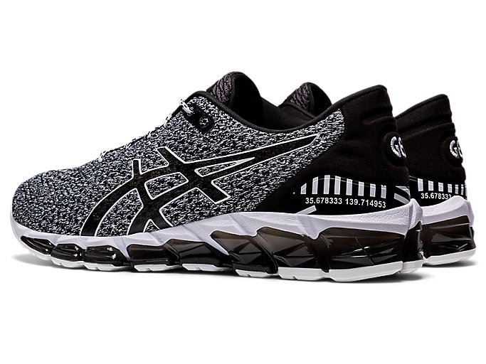 Black / White Asics GEL-QUANTUM 360 5 KNIT Women's Sneakers | MVJQ7928