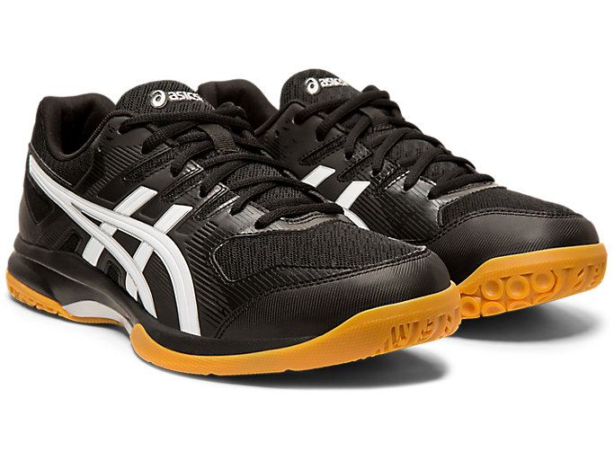 Black / White Asics GEL-ROCKET 9 Men's Volleyball Shoes | BFNP4860