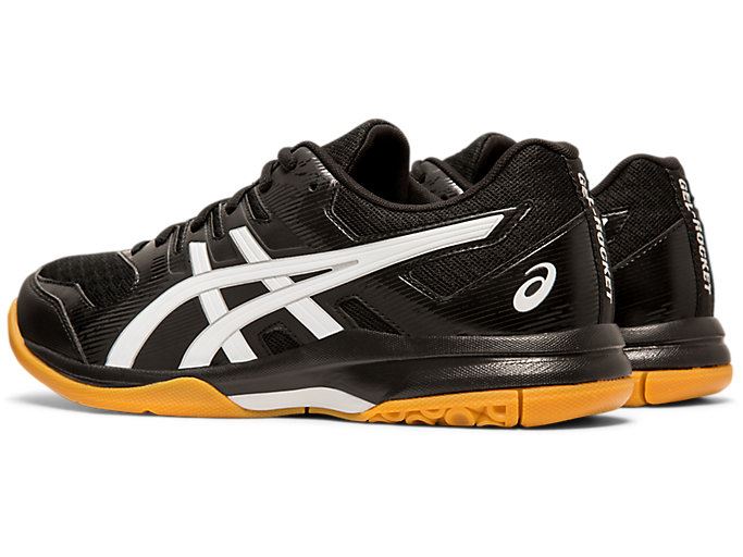 Black / White Asics GEL-ROCKET 9 Men's Volleyball Shoes | BFNP4860