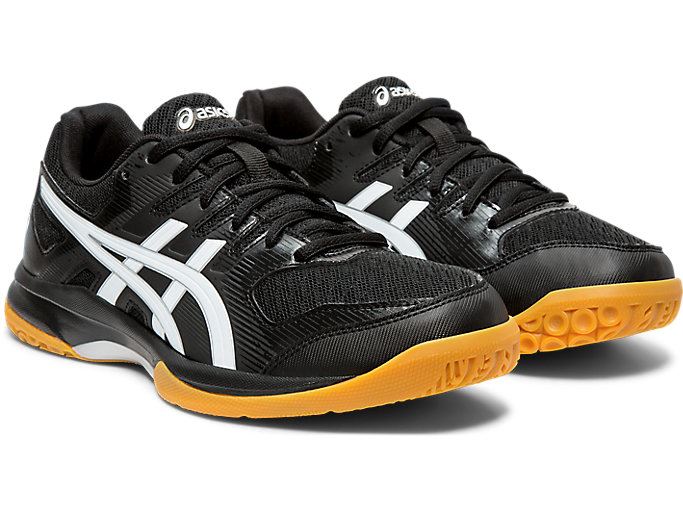 Black / White Asics GEL-ROCKET 9 Women's Volleyball Shoes | DPUJ2953