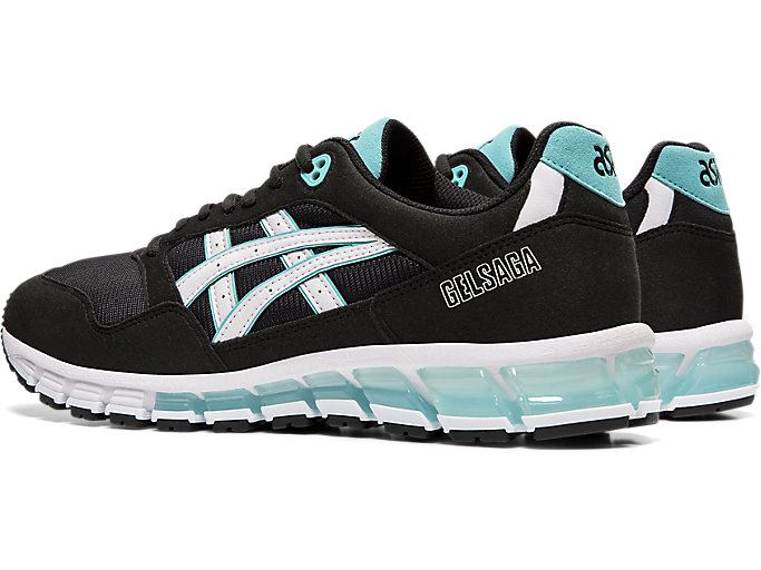 Black / White Asics GEL-SAGA 180 Men's Sneakers | SDGL3332