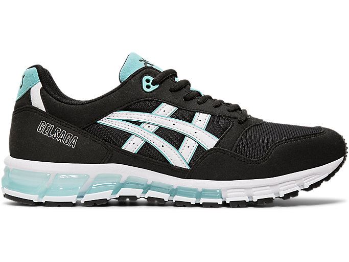 Black / White Asics GEL-SAGA 180 Men\'s Sneakers | SDGL3332