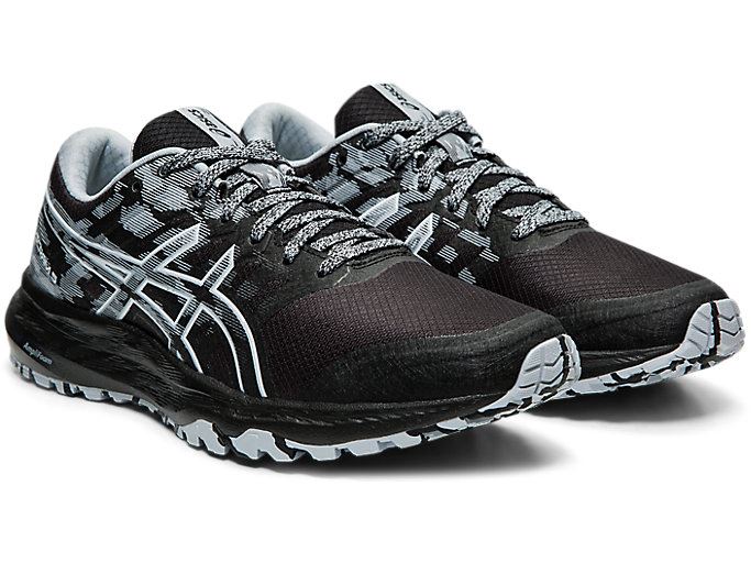 Black / White Asics GEL-SCRAM 5 Women's Trail Running Shoes | ARFA1696