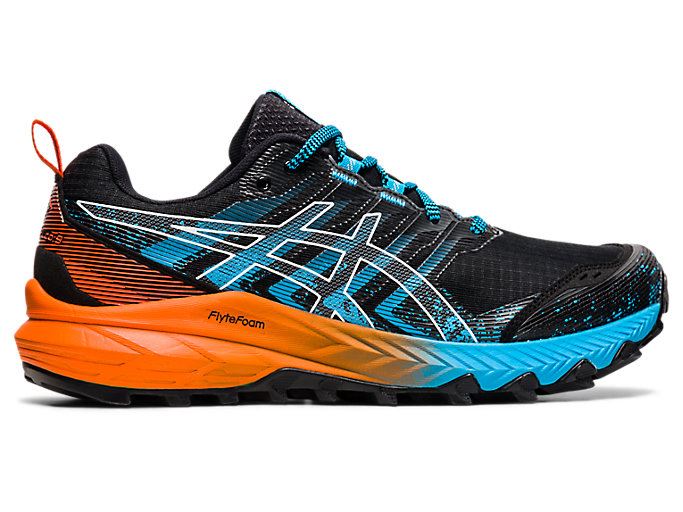 Black / White Asics GEL-TRABUCO 9 Men's Trail Running Shoes | ITCV5233