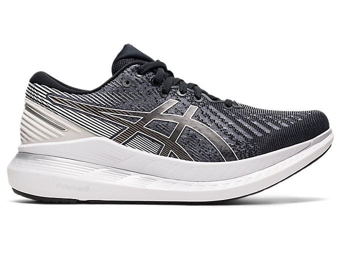 Black / White Asics GLIDERIDE 2 (D) Women's Running Shoes | ZEAK1093