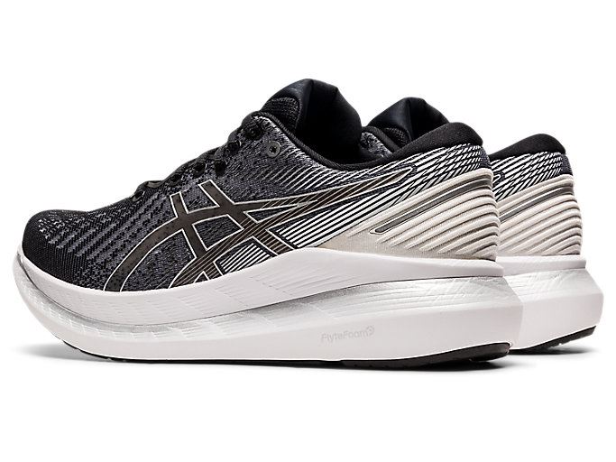 Black / White Asics GLIDERIDE 2 Women's Running Shoes | OKJU6225