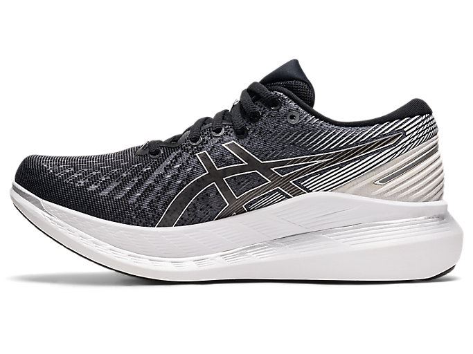 Black / White Asics GLIDERIDE 2 Women's Running Shoes | OKJU6225