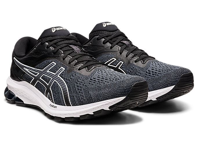 Black / White Asics GT-1000 10 Men's Running Shoes | ALOU5853