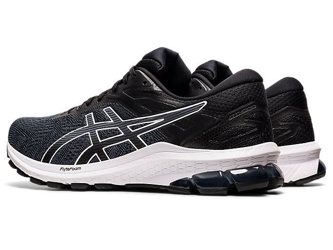 Black / White Asics GT-1000 10 Men's Running Shoes | ALOU5853