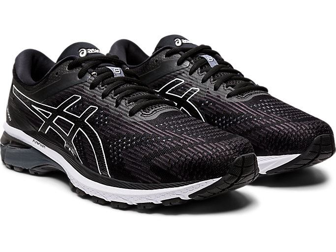 Black / White Asics GT-2000 8 (4E) Men's Running Shoes | FVRM0949