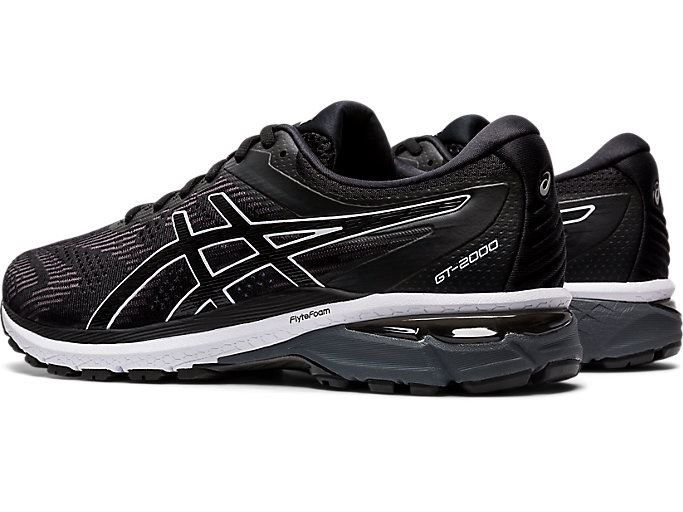 Black / White Asics GT-2000 8 (4E) Men's Running Shoes | FVRM0949