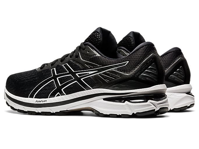 Black / White Asics GT-2000 9 Men's Running Shoes | VTVE4549